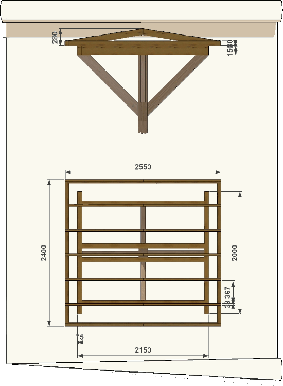 plan d'une tour à hirondelles de fenêtre
